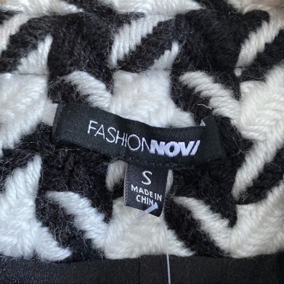 FASHION NOVA Houndstooth Chain Jacket - Picture 11 of 16